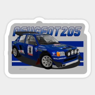 Peugeot 205 T16 Group B Sticker